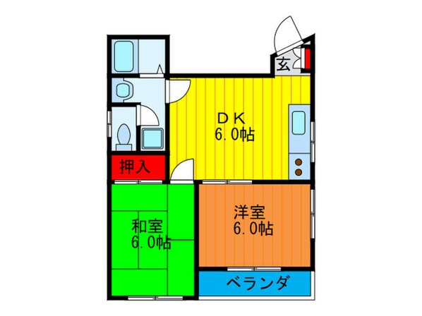 ノッピ－ハイムの物件間取画像